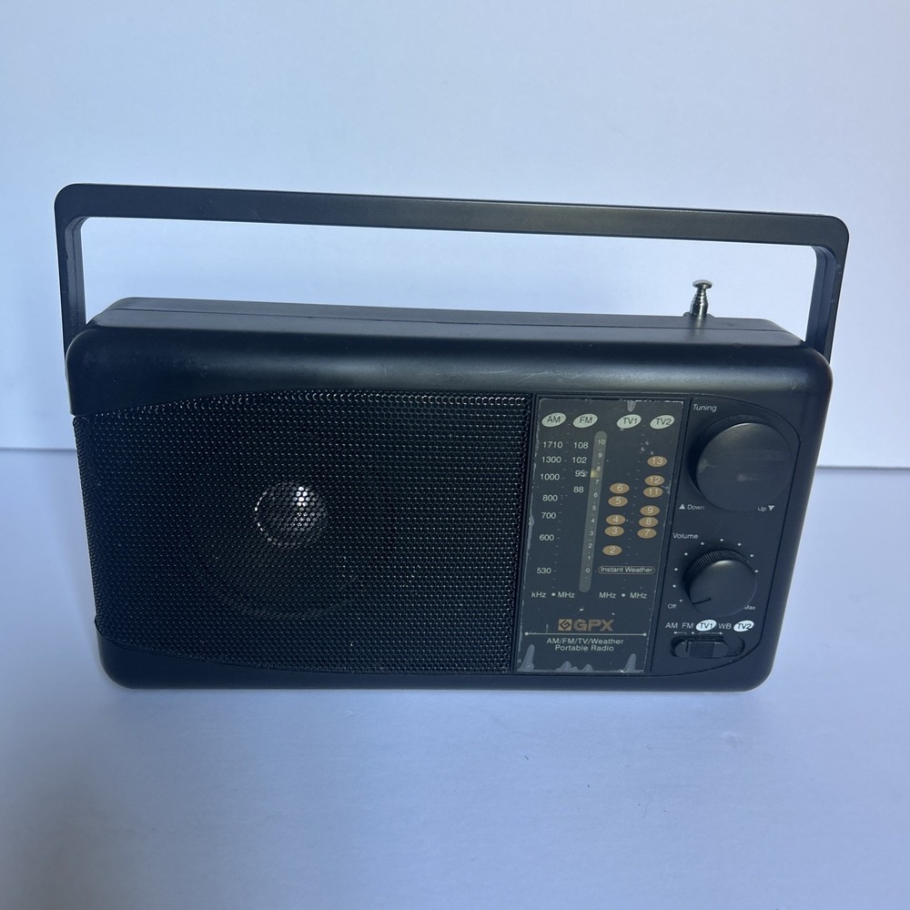 Gran Prix A309 GPX AM FM TV Weather Portable Radio Antenna Good Used Condition